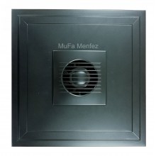 Bosch F1100 Ø100 Fanlı Menfez -Düz Panel-Yüzeysel Montaj- Siyah